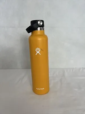 Hydro Flask 24 Oz. Standard Mouth W/flex Cap Stainless Steel Water Bottle Yellow • $14.99