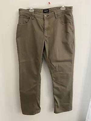 Marmot Men’s Straight Leg  Jeans Size 36 X 34 Brown Green Denim Stretch • $24.01