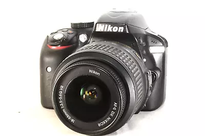 Nikon D3300 Digital SLR Camera W/AF-S NIKKOR 18-55mm F/3.5-5.6G DX VR Lens • $449