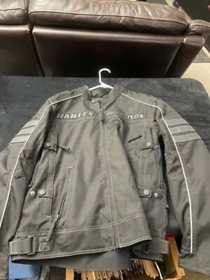 Harley Davidson Mens Size L Functional Street Canon Riding Motorcycle Jacket • $155.95