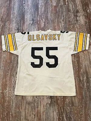 Pittsburgh Steelers “Olsavsky” VINTAGE MacGregor Sand-Knit Jersey-Men’s: XL-Whit • $299.99