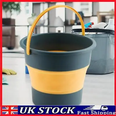5/10L Collapsible Bucket Lightweight Folding Water Container For Camping Fishing • £8.89