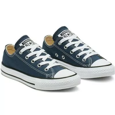 Converse Chuck Taylor Allstar Trainers Sneakers Kids Youths Navy 3j237c Size Uk1 • £22.99