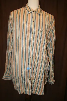 The Territory Ahead Mens XXL 2XL Cotton Button Up Shirt Multicolor Striped  • $25