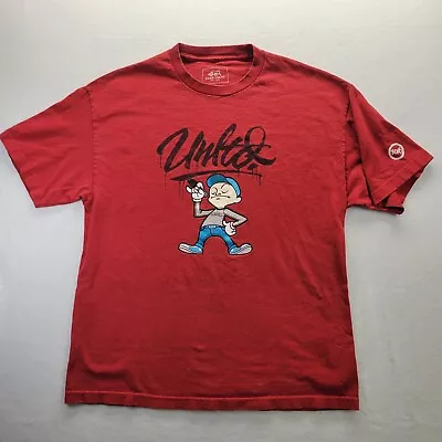 ECKO Mens XL Unlimited Red Vandals Graffiti T Shirt • $9.99