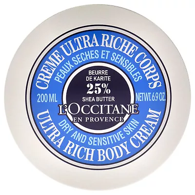 Shea Butter Ultra Rich Body Cream By L'Occitane For Unisex - 7 Oz Body Cream • $38.29