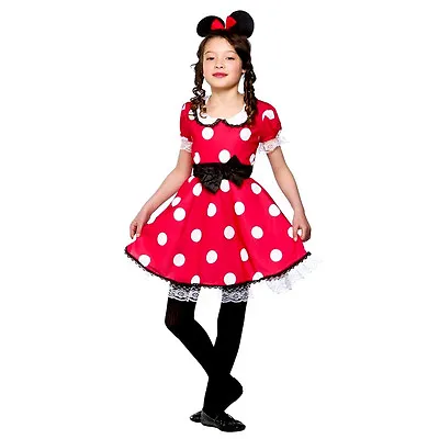 £13.95 • Buy Child CUTE MINNIE MOUSE GIRL Fancy Dress Costume Polka Dot Book Week Age 3-13