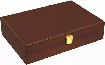 Mahogany Wood Poker Case With 200 Chip Capacity (Chips Not Included) • $55.99