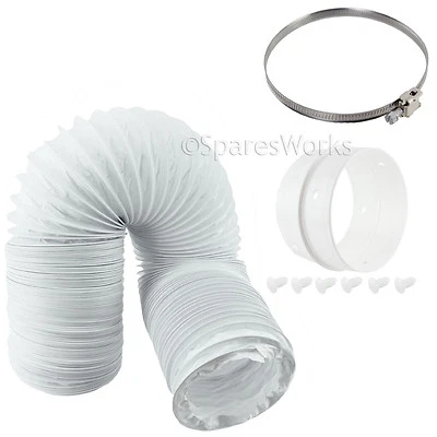 £14.89 • Buy 400cm Long Vent Hose Extension Pipe & Connectors For HOOVER Tumble Dryer
