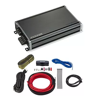 Kicker Full Range 4Channel Car Amplifier Class A/B 720W Peak 2 Ohm + Install Kit • $234.99