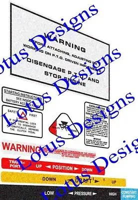 £13.63 • Buy Massey Ferguson 135 / 148  Warning Stickers / Decals