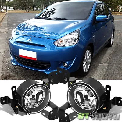 2014-2015 Mitsubishi Mirage Glass Bumper Fog Lights Lamps W/Switch Left+Right • $61.99