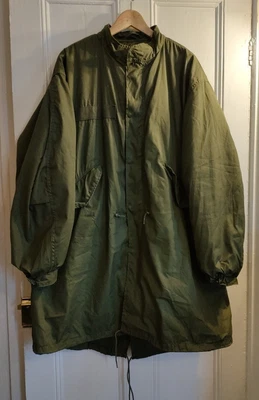 £175 • Buy Genuine Vintage US Army M-65 OG Green Fishtail Parka And Liner, 1982/1973 Medium