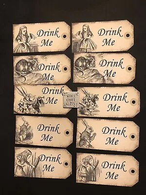 £4.25 • Buy 10 Large Alice In Wonderland Drink Me Tags Wedding Birthday Tea Party Decoration