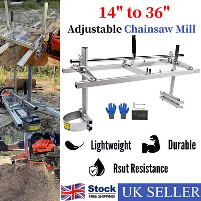 Portable Chainsaw Guide Bar Planking Mill Attachment Lumber Milling For 14 -36  • £72.99