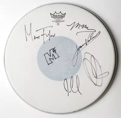 Maroon 5 REAL Hand SIGNED 14  Concert Used Drumhead JSA LOA Adam Levine +4 • $599.99