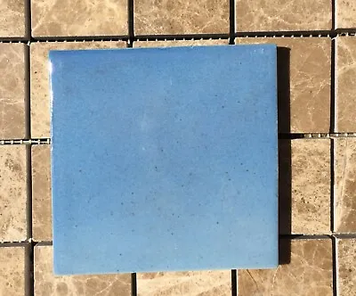 £2 • Buy Cornflower BLUE Hand Made Hand Glazed Wall Tile 11x11cm From Provence France