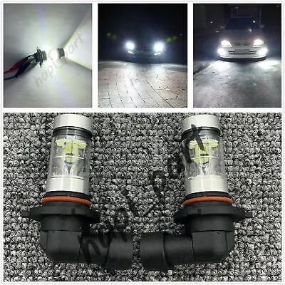 NEW 2x 9005 H10 9145 100W 6000K White LED Headlight Bulbs Kit Fog Light DRL • $14.99