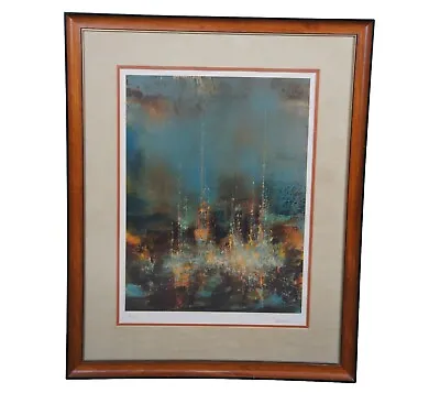 Leonardo Nierman  The City Lights  Modernist Lithograph Metropolis Signed Framed • $497.25