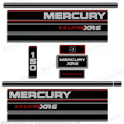 Fits Mercury 150hp BlackMax Decal Kit - 1995 XR6 • $109.95