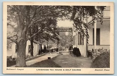 Postcard MD Baltimore Maryland Lakewood Tea House & Miniature Golf Course A42 • $29.99
