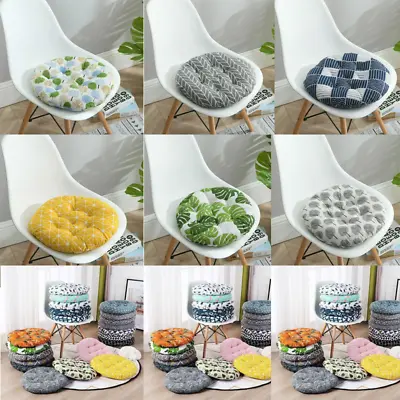 Washable Round Seat Pads Patio Seat Cushions Chair Pads Booster Chair Garden UK • £5.69