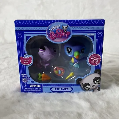 Littlest Pet Shop Pairs LPS G7 #27 Chameleon & #31 Periwinkle Toucan Artsy Pals • $26.95