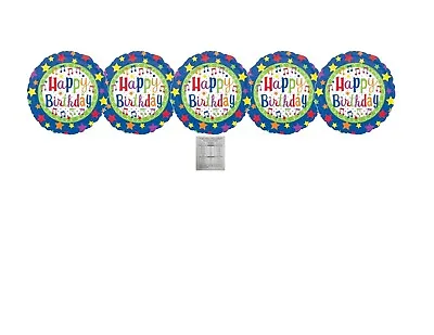 Set Of 5 Happy Birthday Music Notes 18'' Balloon Party Decorations Supplies • $9.99