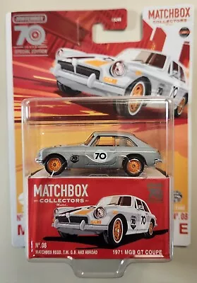 2023 Matchbox Collectors #08 1971 MGB GT Coupe MATTE GREY | 70th  F • $13.99