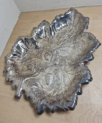 Vintage Falstaff Silver Plated Leaf Dish • £18