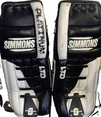 Simmons Platinum LTD Pro System Kevlar Reinforced Hockey Goalie Pads Vintage HCK • $700