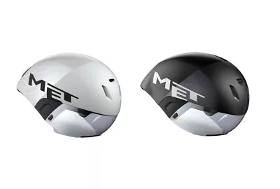 MET CODATRONCA Bicycle Triathlon Time Trial Helmet White/Black Silver S M L • $396.99