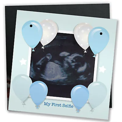 Baby Gift Square Ultrasound MY FIRST SELFIE Baby Newborn Gift Son Gift • £4.99
