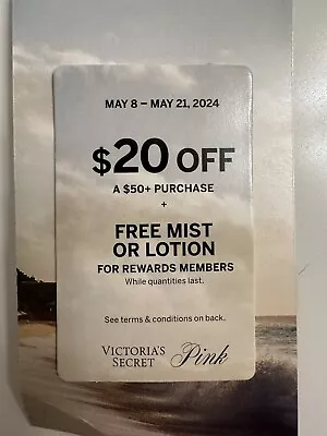 Victoria’s Secret Coupon Offer 20 Off 50 May 8-21 2024 • $4.99