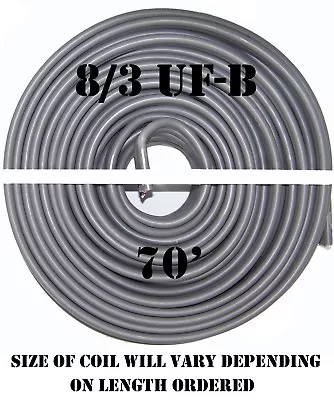 8/3 UF-B X 70' Southwire Underground Feeder Cable • $197.95