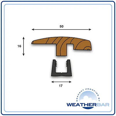 Solid Wood Height Adjustable Profiles Trims Door Bars & Cover Strips - 2700mm • £48.96