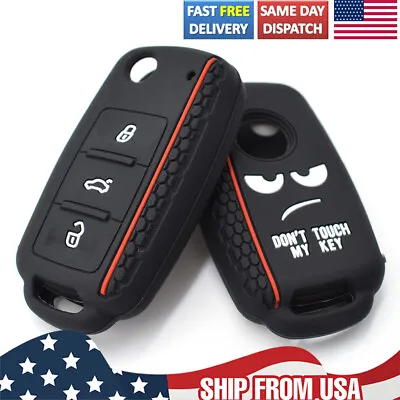 $6.99 • Buy For Volkswagen Beetle Jetta Golf GTI Rabbit Silicone Remote Key-Case Fob Cover ✔