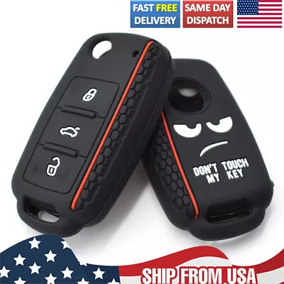 For Volkswagen Beetle Jetta Golf Polo Silicone Remote Key Shell Case Fob Cover • $8.39