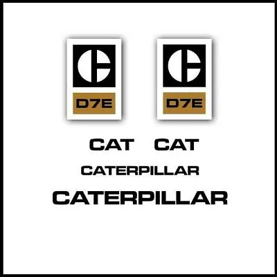 Caterpillar D7E Decals Sticker Kit • $110