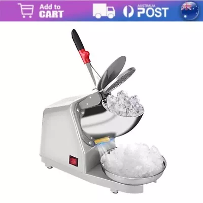 380W Electric Ice Crusher Shaver Machine Commercial Snow Cone Maker 2200R/min AU • $60.89