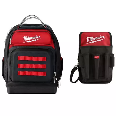 MILWAUKEE 15 In. Ultimate Jobsite Backpack With 9-Pocket Utility Pouch Organizer • $177.27