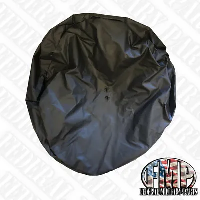 Canvas TIRE COVER For 37” TIRES Black  MILITARY HUMVEE SPARE COVER M998 CARRIER • $169.95