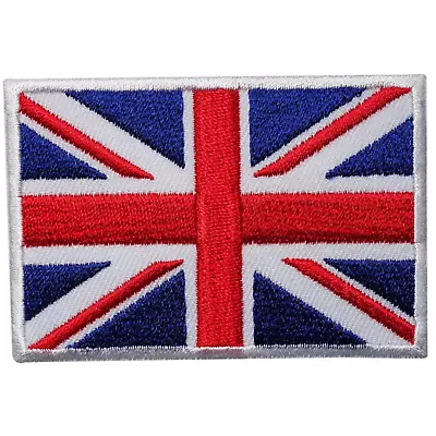 Union Jack Original Flag Jeans Jacket Clothes Iron On Sew On Embroidered Patch • £2.99