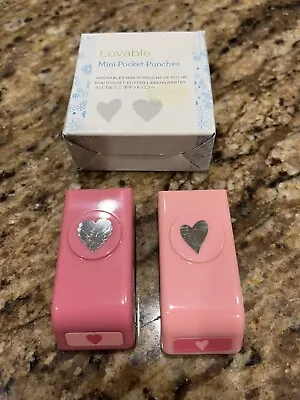 Creative Memories Lovable Mini Pocket Punches 2 Hearts New In Box • $18
