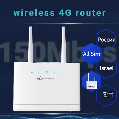 300Mbps LTE Modem Router WiFi Unlocked SIM Card Slot Wireless Internet Router Au • $62.79