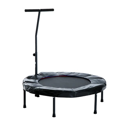 £50.99 • Buy Trampoline Rebounder Workout Adjustable Handle Fitness Jumper Black