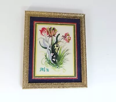 Dollhouse Miniature Flower Painting Picture By Jeffrey R. Steele Lot A • $19.99