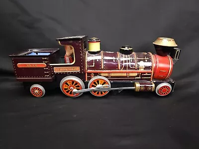 Vintage Battery Operated Mystery Action Frontier 3535 Locomotive Tin Train L1926 • $50.99