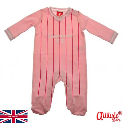 £15.99 • Buy Liverpool Baby Sleepsuit-Official-Baby Liverpool Pink Sleepsuit-Baby Liverpool