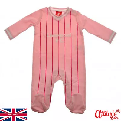 £15.99 • Buy Liverpool Baby Sleepsuit-Official-Baby Liverpool Pink Sleepsuit-Baby Liverpool
